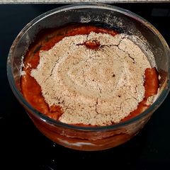 A picture of My Rhubarb & Apple Crumble.