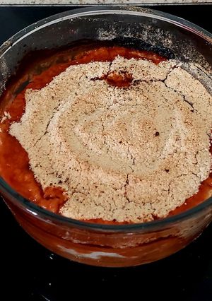 A picture of My Rhubarb & Apple Crumble.