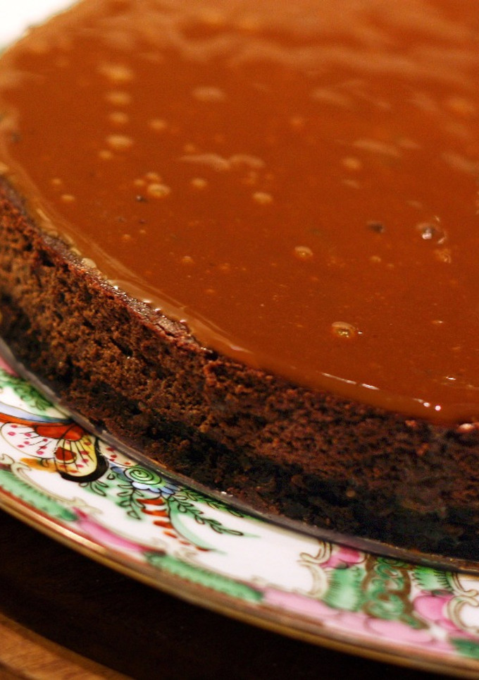 Una foto de Cheesecake de chocolate con dulce de leche - sin gluten y sin lactosa
