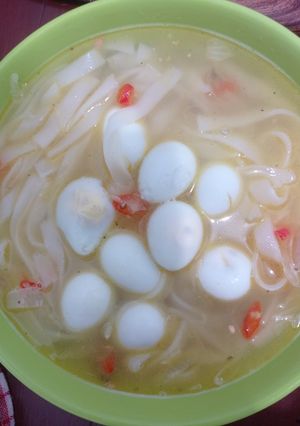 Foto resep Mie tiaw rebus telor puyuh