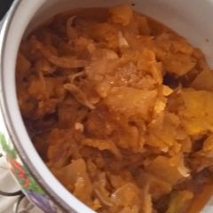 A picture of Meetha kaddu bhujia.