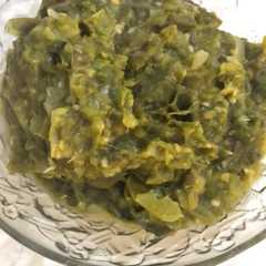 A picture of Sambel lado mudo (sambal ijo padang).