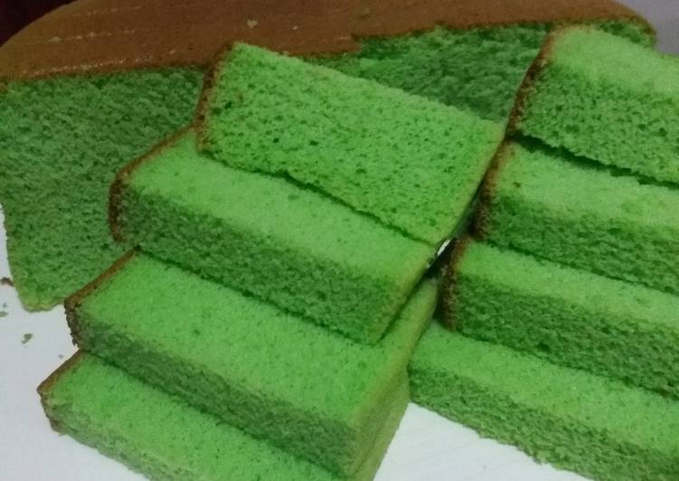 Ogura pandan cake, resep by Tintin rayner