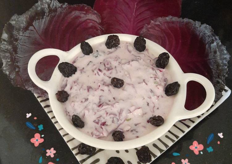 Recipe of Favorite Purple Cabbage Raita