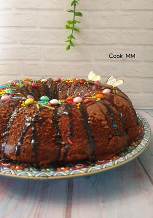 عکسی از دستور کیک کاکائویی نسکافه ای