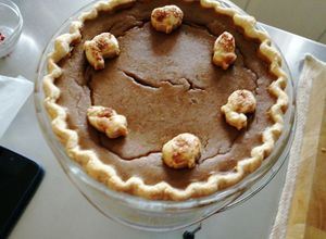Una foto de Relleno de pay de calabaza
