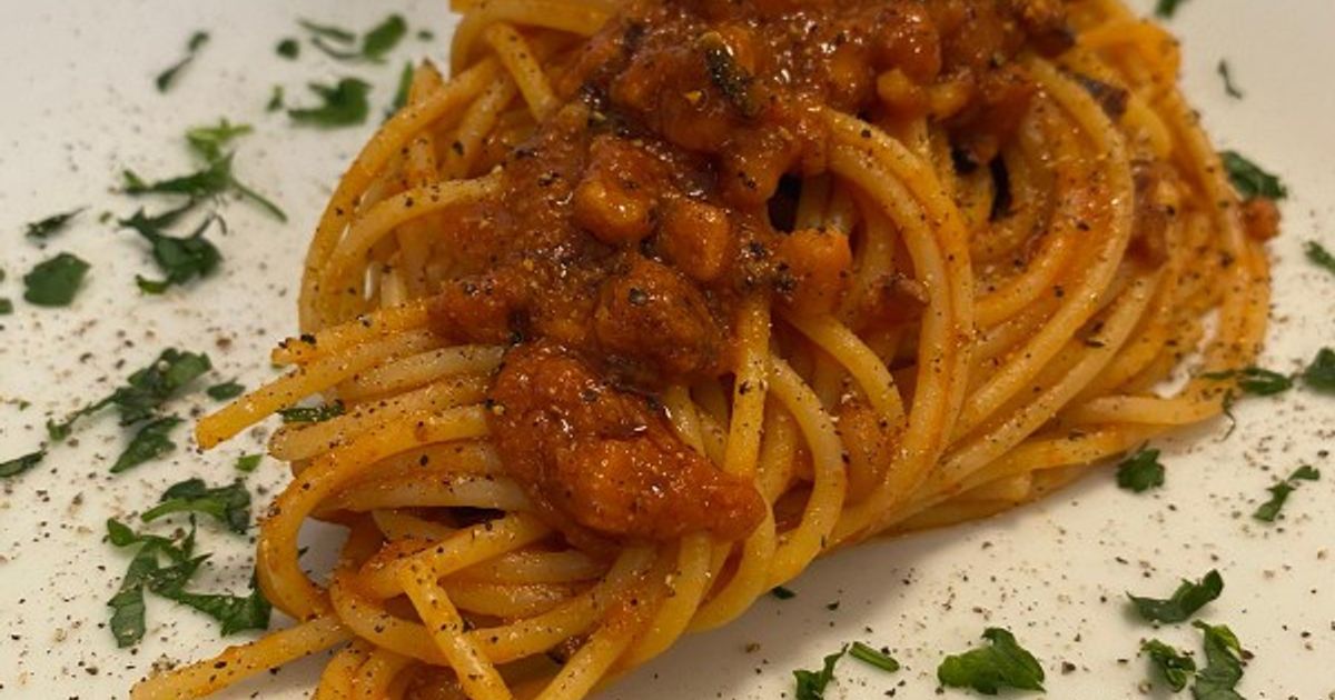 Spaghettoni With Octopus Ragù Recipe By Baciate La Cuoca