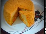 Pudín de pan con zanahoria y manzana