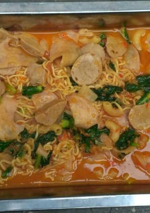 Foto resep Seblak Mie Bakso Pedas Sederhana