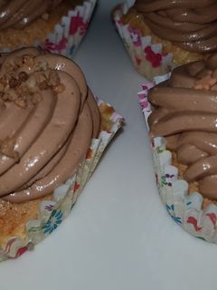 Una foto de Cup cakes con betun de nutella sin gluten