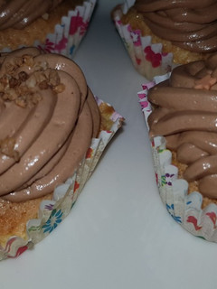 Una foto de Cup cakes con betun de nutella sin gluten
