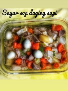 Foto resep Sayur sop daging sapi