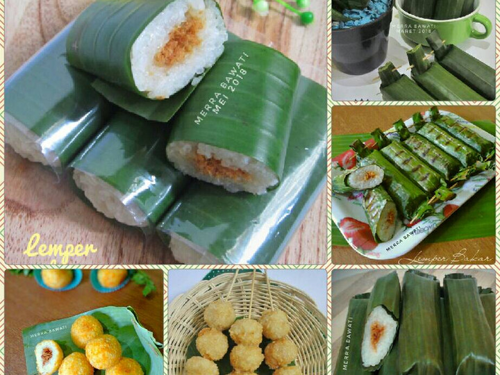 Resep Lemper Rice Cooker Isi Abon Ayam (Kukus, goreng, bakar) Menu Enak