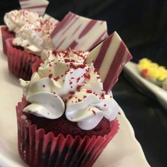 Red velvet cupcake (eggless) A picture of Red velvet cupcake (eggless).