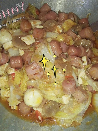 Langkah Mudah untuk Membuat Resep Sawi Putih SOSIS,TELOR PUYUH, PENTOL, TAHU Pedas yang Sempurna Anti Ribet, Bikin Ngiler