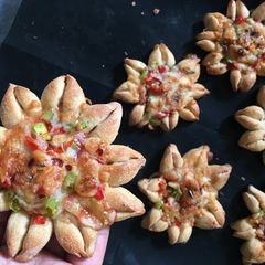 Wholewheat Flower pizza A picture of Wholewheat Flower pizza.