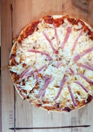 Una foto de Pizza