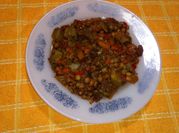 Una foto de guiso saludable
