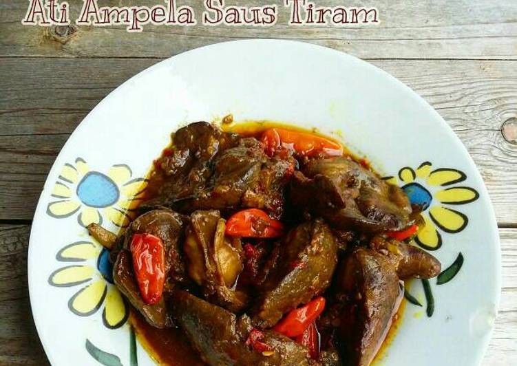 Langkah Membuat Ati Ampela Saus Tiram, Enak Banget