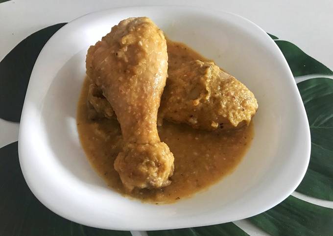 Muslos de pollo a la salsa de manzana Receta de CarmenIglero- Cookpad
