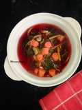 Tumis Bayam Merah Sosis