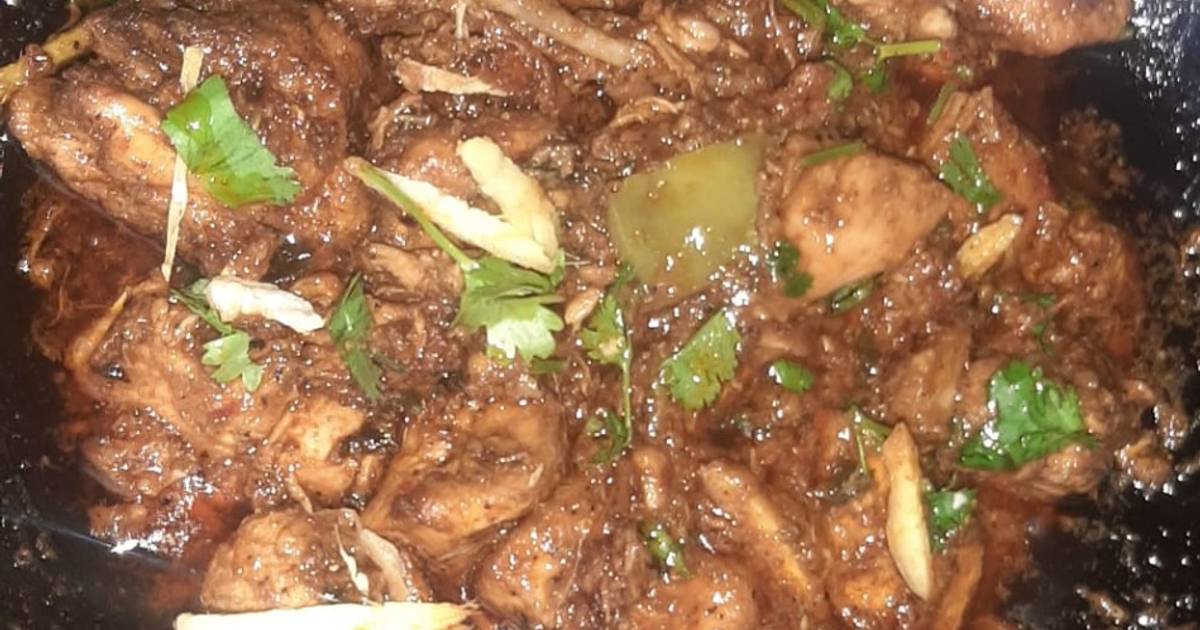 Chicken karahi in black pepper Recipe by Faiza Wajahat Cookpad