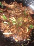 Chicken karahi in black pepper