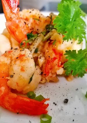 Hình của món Tôm rim mặn.