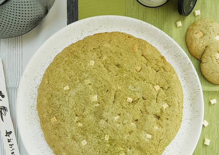 Cookie géant au thé matcha