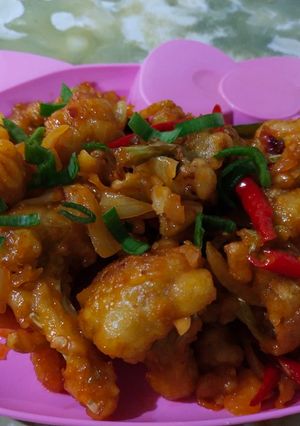 Foto resep Kembang Kol Asam Manis