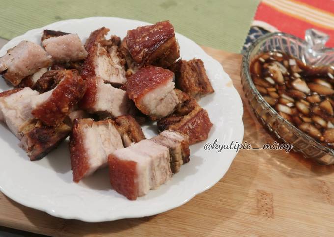 Recipe of Exotic Crispy Pork Belly in Airfryer for Vegetarian Food