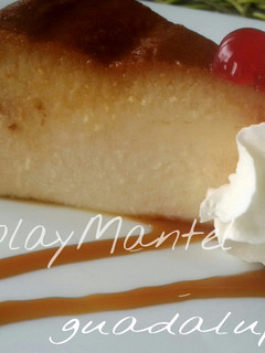 Una foto de Flan de queso batido y leche evaporada en gme, gmf, gmg y tradicional