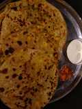Sweet corn paratha