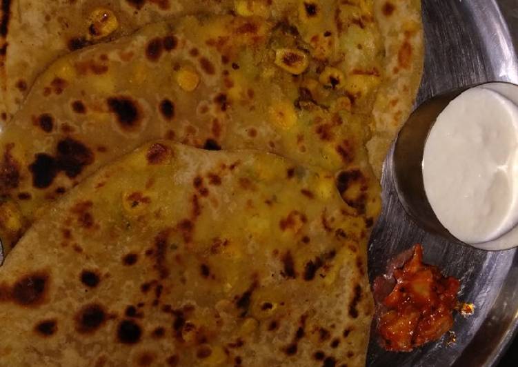 Easiest Way to Make Award-winning Sweet corn paratha