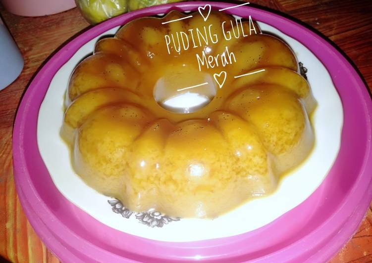 Puding Gula Merah (puding jadul)