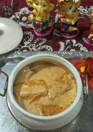 A picture of Instant Shahi Paneer or Paneer Rajwari.