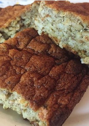 Una foto de Budín de Banana low carb