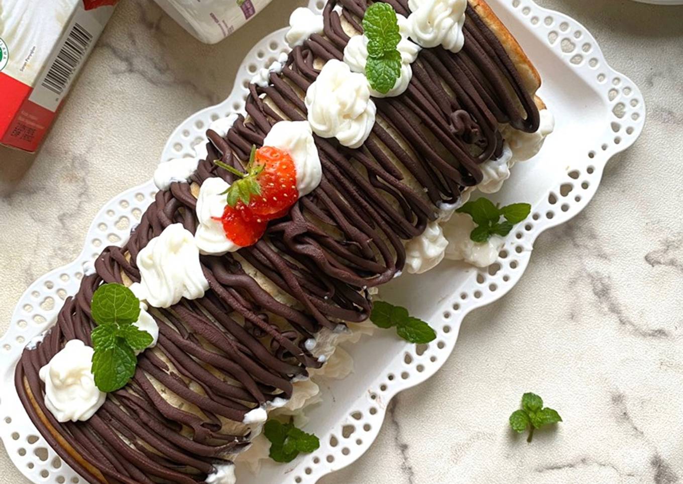 Gluten Free Choco Banana Roll