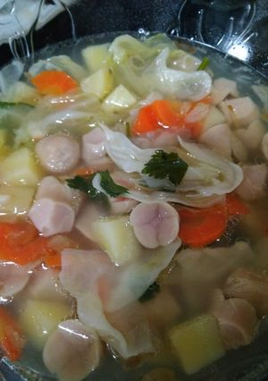 Foto resep Sayur soup sosis