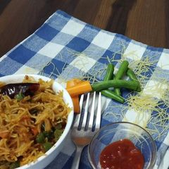 Bambino Vermicelli in Schezwan Fried Rice Style A picture of Bambino Vermicelli in Schezwan Fried Rice Style.