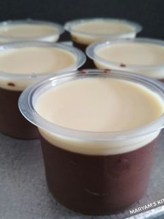 Foto resep Puding Coklat Vla Vanilla