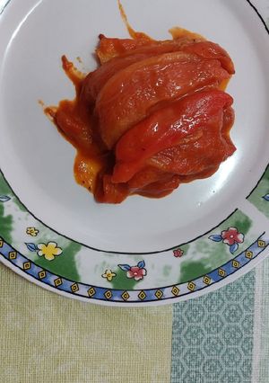 Una foto de Bacalao con tomate