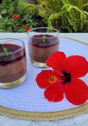 Una foto de Cheesecake de Nutella en vasos