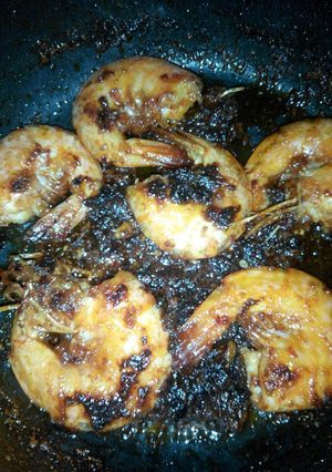 Foto resep Udang bakar pedas