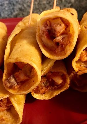 A picture of Leftover Turkey Taquitos.