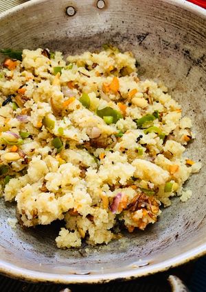 A picture of Ghee Carrot Upma.
