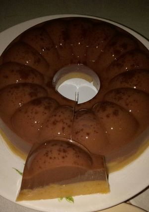 Foto resep Puding ubi lapis coklat