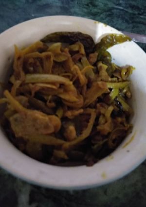 A picture of Parwal stir fry.