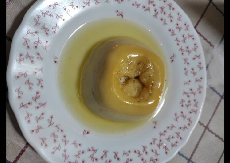 Flan de leche en microondas