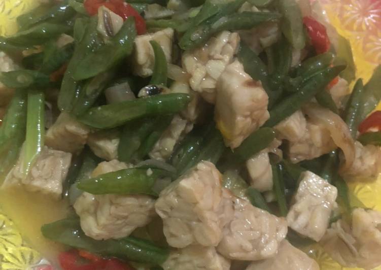 Oseng Kacang Panjang mix Tempe ala Mamipenk😘